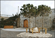 Illustration for the poem The Island, about the Island Crematorium in Cork Harbour