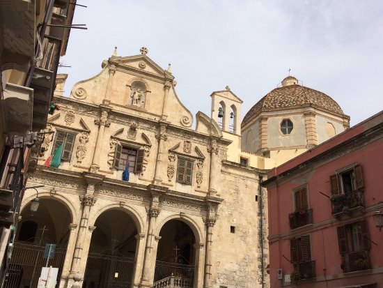 Dome of the Jesuit church of San Michele, Cagliari, Sardinia