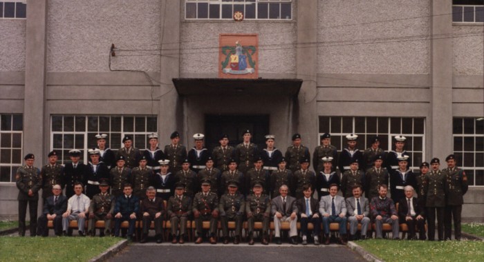 Group photograph of the 32nd Platoon, Army Apprentice School, Devoy Barracks