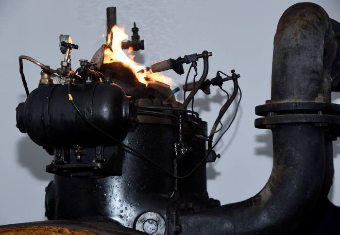 Vickers Petters VE2 hot bulb engine at Haulbowline