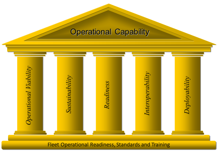 Diagram of the five pillars of operational capability