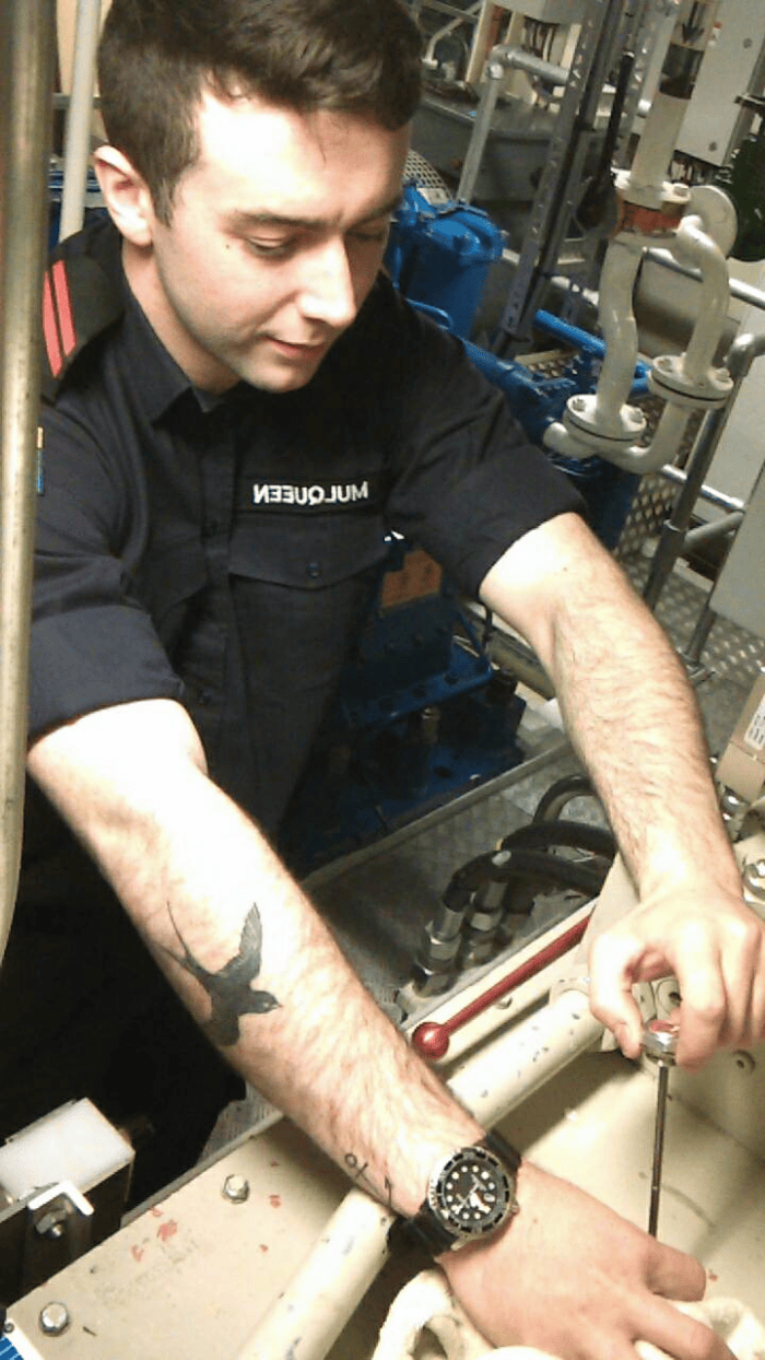 A/Mech Robert Mulqueen on rounds of the engineering spaces