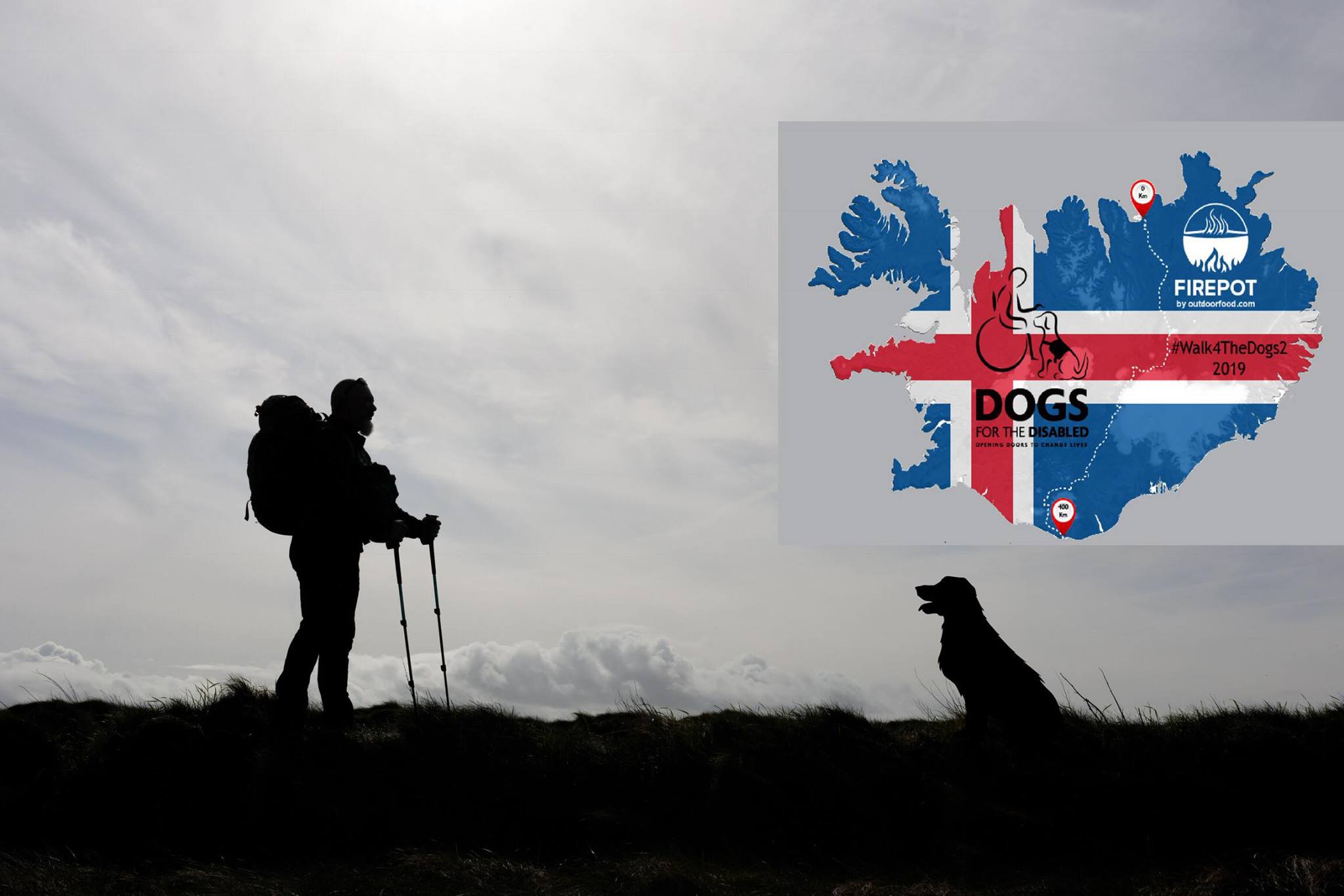 Dermot Cosgrove's Walk for the Dogs fundraiser for Irish Dogs for the Disabled