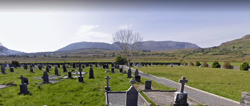 Breenane graveyard, accompanying the poem In the Low Valley